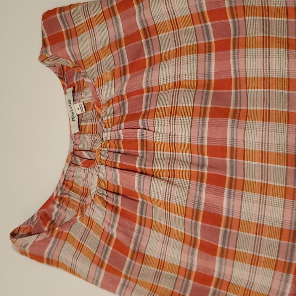 Madewell checkered top